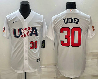 Men's USA Baseball #30 Kyle Tucker Number 2023 White World Baseball Classic Stitched Jerseys,We sell and wholesale Men's USA Baseball #30 Kyle Tucker Number 2023 White World Baseball Classic Stitched Jerseys on line form chian!